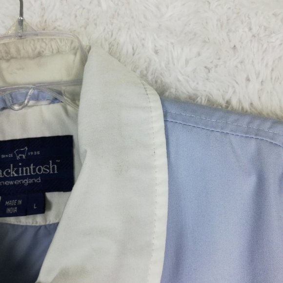 Mackintosh Womens Jacket Softshell Light Blue Lightweight Zip Front Pockets L - Picture 11 of 16